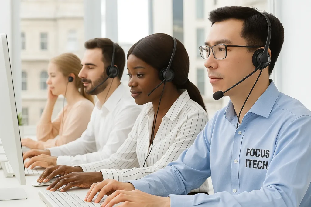IT support nottingham 19 focus itech Helpline team